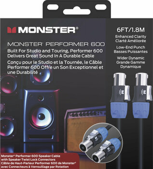Loudspeaker Cable Monster Cable Prolink Performer 600 Black 1,8 m - 6