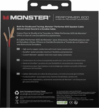 Kaiutinkaapeli Monster Cable Prolink Performer 600 Musta 1,8 m - 10