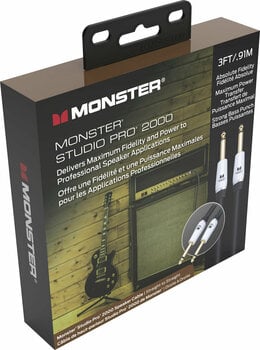 Kabel głośnikowy Monster Cable Prolink Studio Pro 2000 Czarny 0,9 m - 5