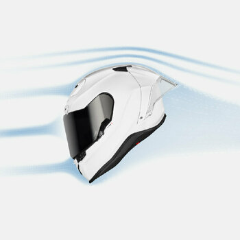 Helm Nexx X.R3R Plain White 2XL Helm - 16