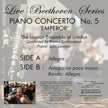 Schallplatte The Locrian Ensemble of London - Live Beethoven Series: Piano Concerto No. 5 'Emperor' (180 g) (LP) - 2
