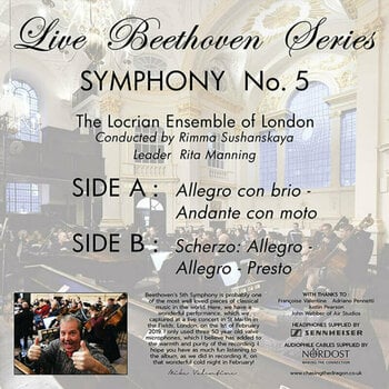 Vinyl Record The Locrian Ensemble of London - Live Beethoven Series: Symphony No. 5 (180 g) (LP) - 2