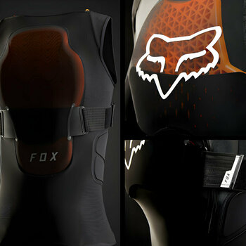 Skyddsväst FOX Baseframe Pro D3O Vest Black L - 5