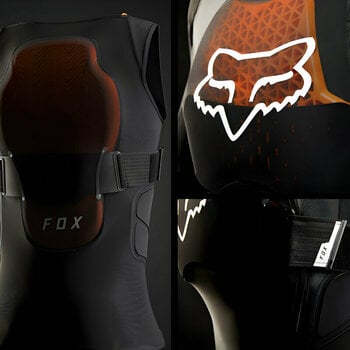 Vesta s chráničmi FOX Baseframe Pro D3O Vest Black XL - 5