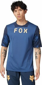 Camisola de ciclismo FOX Defend Short Sleeve Jersey Jersey Taunt Indigo L - 3