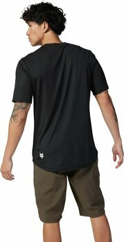 Odzież kolarska / koszulka FOX Ranger Moth Race Short Sleeve Jersey Black L - 4