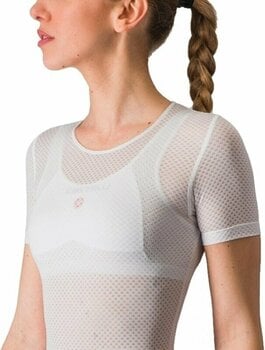 Odzież kolarska / koszulka Castelli Pro Mesh W Short Sleeve Bezrękawnik White M - 3