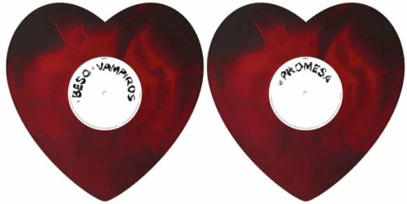Vinylplade Rosalia - RR (Heart Shaped) (Red & Black Coloured) (12" Vinyl) - 2