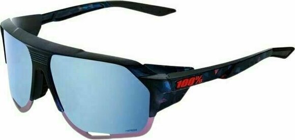 Cycling Glasses 100% Norvik Black Holographic/HiPER Blue Multilayer Mirror Cycling Glasses - 4
