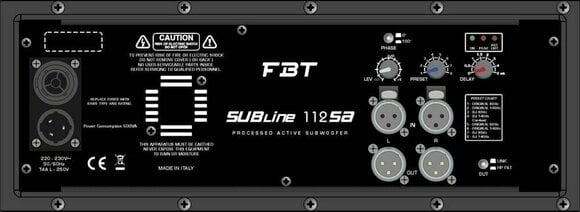 Aktivní reprobox FBT SUBLINE 112 SA Aktivní reprobox - 3