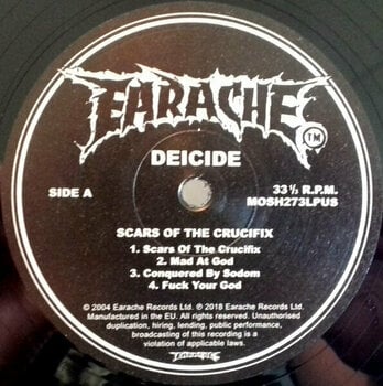 Vinyl Record Deicide - Scars Of The Crucifix (Reissue) (LP) - 2