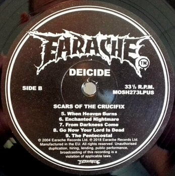 Vinyl Record Deicide - Scars Of The Crucifix (Reissue) (LP) - 3