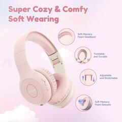 Drahtlose On-Ear-Kopfhörer EarFun K2P kid headphones pink Pink Drahtlose On-Ear-Kopfhörer - 5