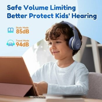 Безжични On-ear слушалки EarFun K2L kid headphones blue Blue - 17