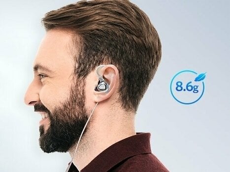 Sluchátka za uši EarFun EH100 In-Ear Monitor silver - 17