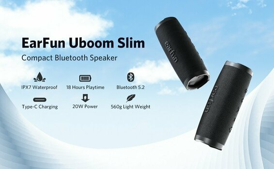 Bærbar højttaler EarFun UBoom Slim SP100 - 9