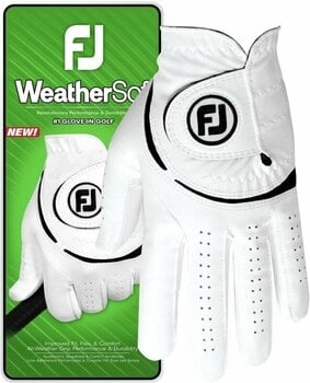 Rokavice Footjoy Weathersof Mens Golf Glove Regular LH White/Black L 2024 - 3
