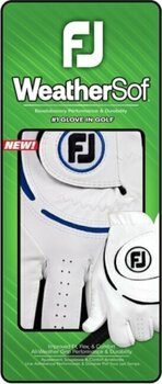Gloves Footjoy Weathersof Mens Golf Glove Regular LH White/Blue M 2024 - 4