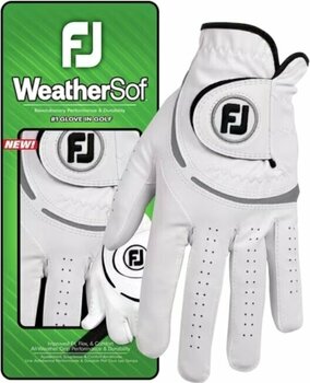 Gloves Footjoy Weathersof Mens Golf Glove White/Grey LH M 2024 - 3