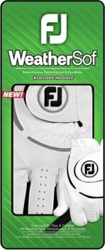 Gloves Footjoy Weathersof Mens Golf Glove White/Grey LH M/L 2024 - 4