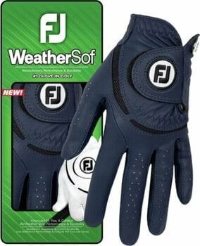 Gloves Footjoy Weathersof Womens Golf Glove Regular LH Navy L 2024 - 2