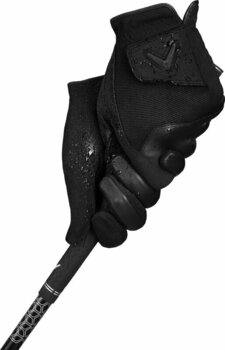 Handschuhe Callaway Rain Spann Mens Golf Gloves Pair Black S - 5