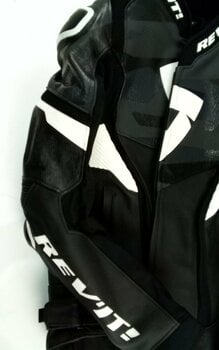 Usnjena jakna Rev'it! Hyperspeed Pro Black/White 52 Usnjena jakna (Poškodovano) - 3