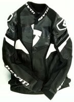 Rev'it! Hyperspeed Pro Black/White 52 Leather Jacket