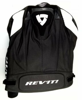 Usnjena jakna Rev'it! Hyperspeed Pro Black/White 52 Usnjena jakna (Poškodovano) - 4