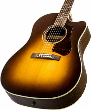 elektroakustisk gitarr Gibson J-45 Walnut Burst AG - 2