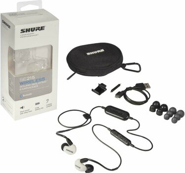 Bezdrátové sluchátka do uší Shure SE215-BT1 Bílá - 3