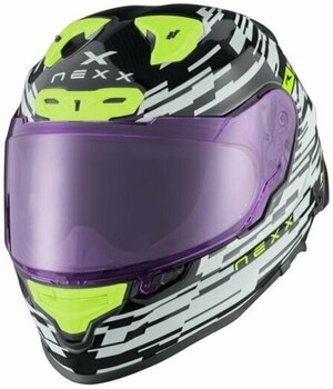 Helmet Nexx X.R3R Glitch Racer Blue Neon M Helmet - 3