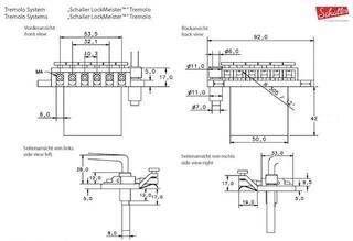 Tremolo Schaller Lockmeister 6 Block 42 10 R2 Chrome Chrome - 2