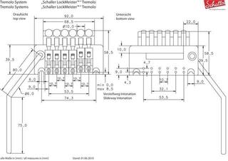 Tremolo Schaller Lockmeister 6 Block 42 R2 Black - 1