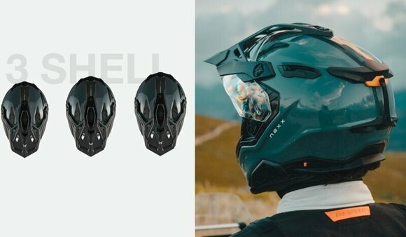 Helm Nexx X.WED3 Keyo Grey/Red MT S Helm - 11