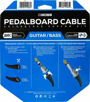 Adapter/Patch Cable Boss BCK-24 Black Angled - Angled - 3