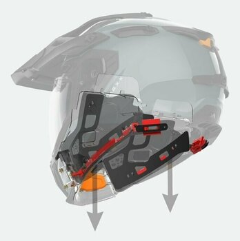 Helm Nexx X.WED3 Keyo Grey/Red MT 2XL Helm - 8