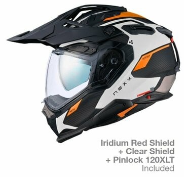 Helmet Nexx X.WED3 Keyo White/Orange L Helmet - 2