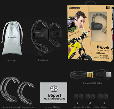 Wireless Ear Loop headphones Jabees Bsport Black - 7