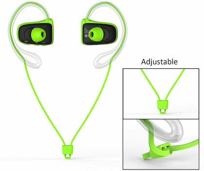 Vezeték nélküli fejhallgató fülhurkot Jabees Bsport Green - 3