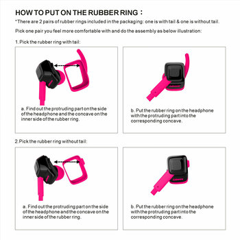 Cuffie wireless In-ear Jabees beatING Pink - 5