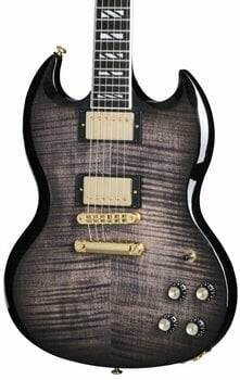 Guitare électrique Gibson SG Supreme Translucent Ebony Burst - 4