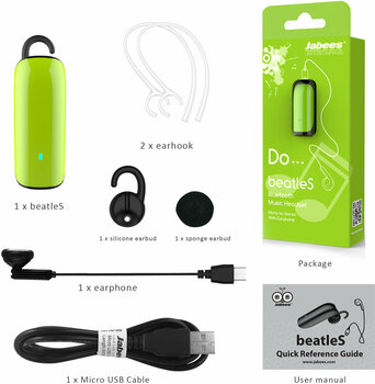 Intra-auriculares true wireless Jabees beatleS Green - 7