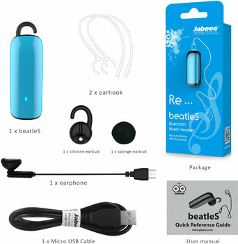 Intra-auriculares true wireless Jabees beatleS Blue - 7