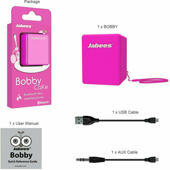 portable Speaker Jabees Bobby Pink - 2