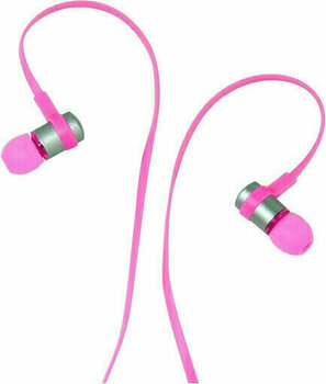En la oreja los auriculares Jabees WE202M Pink - 2