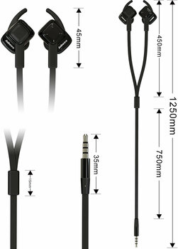 Ecouteurs intra-auriculaires Jabees WE204M Black - 2