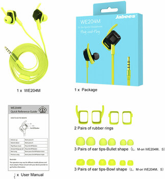 In-Ear Headphones Jabees WE204M Green - 7