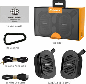 portable Speaker Jabees beatBOX MINI Black - 6