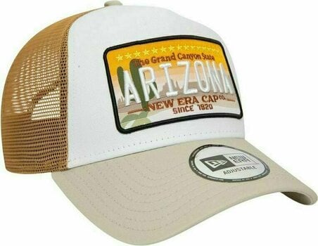 Keps New Era 9Forty AF Trucker Patch Stone/White UNI Keps - 3